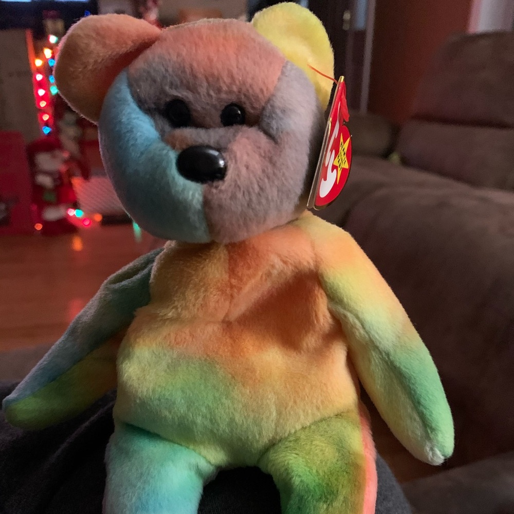 Rare beanie baby. “GARCIA the bear “ pvc pellets